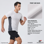 20D Fine Stripe 4-Way Stretch Running Fabric by Meter, 75% Polyester 25% Spandex, 75gsm, Anti-Yellowing, Moisture Wicking, Soft Handfeel