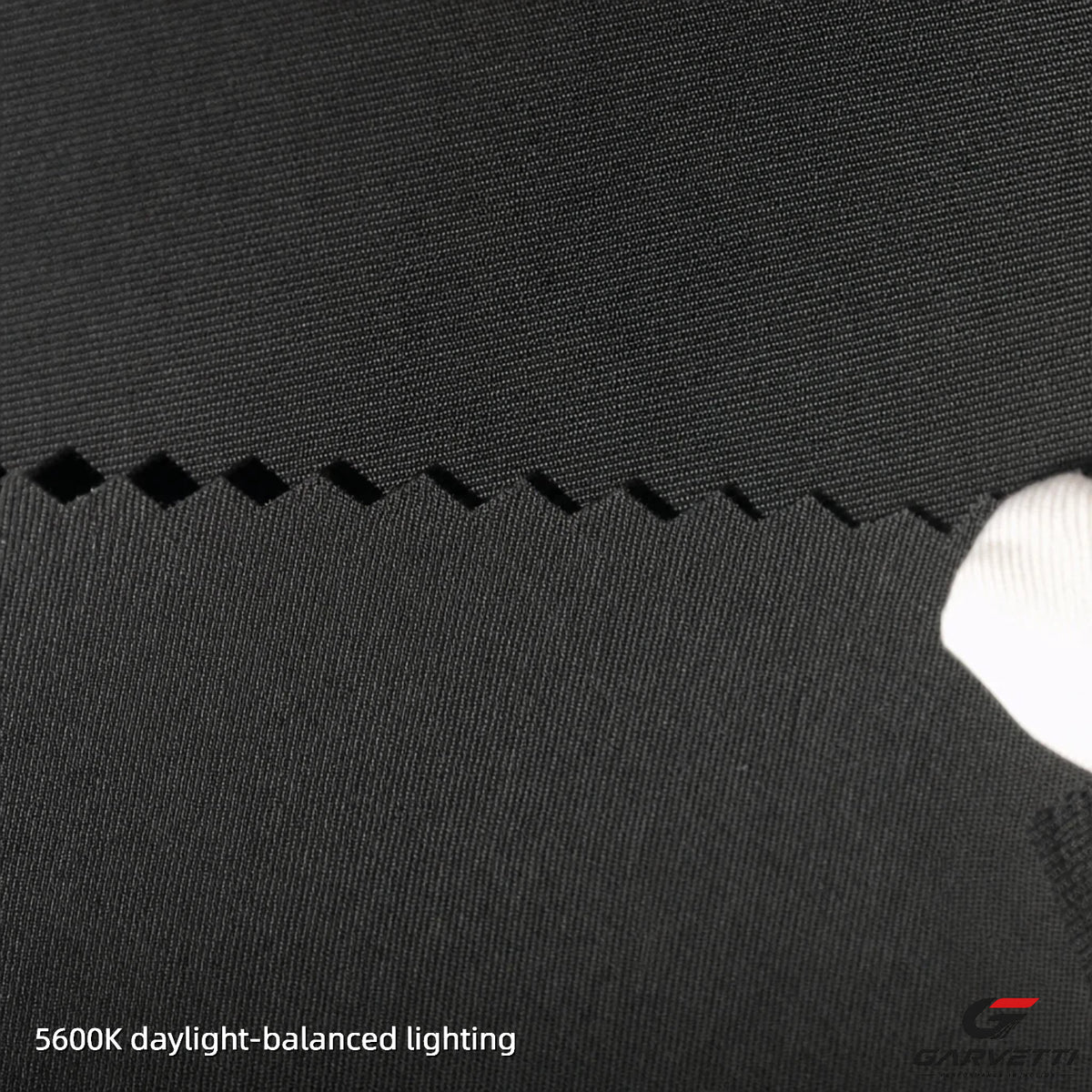 Black 20/20 Nylon Spandex Interlock Fabric by Meter, 75% Nylon 25% Spandex, 120gsm, Lightweight Smooth, Summer
