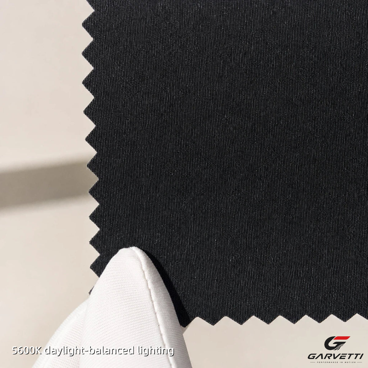Black 30/30 Nylon Spandex Interlock Fabric by Meter, 71% Nylon 29% Spandex, 200gsm, Moisture Wicking, Double Face Smooth