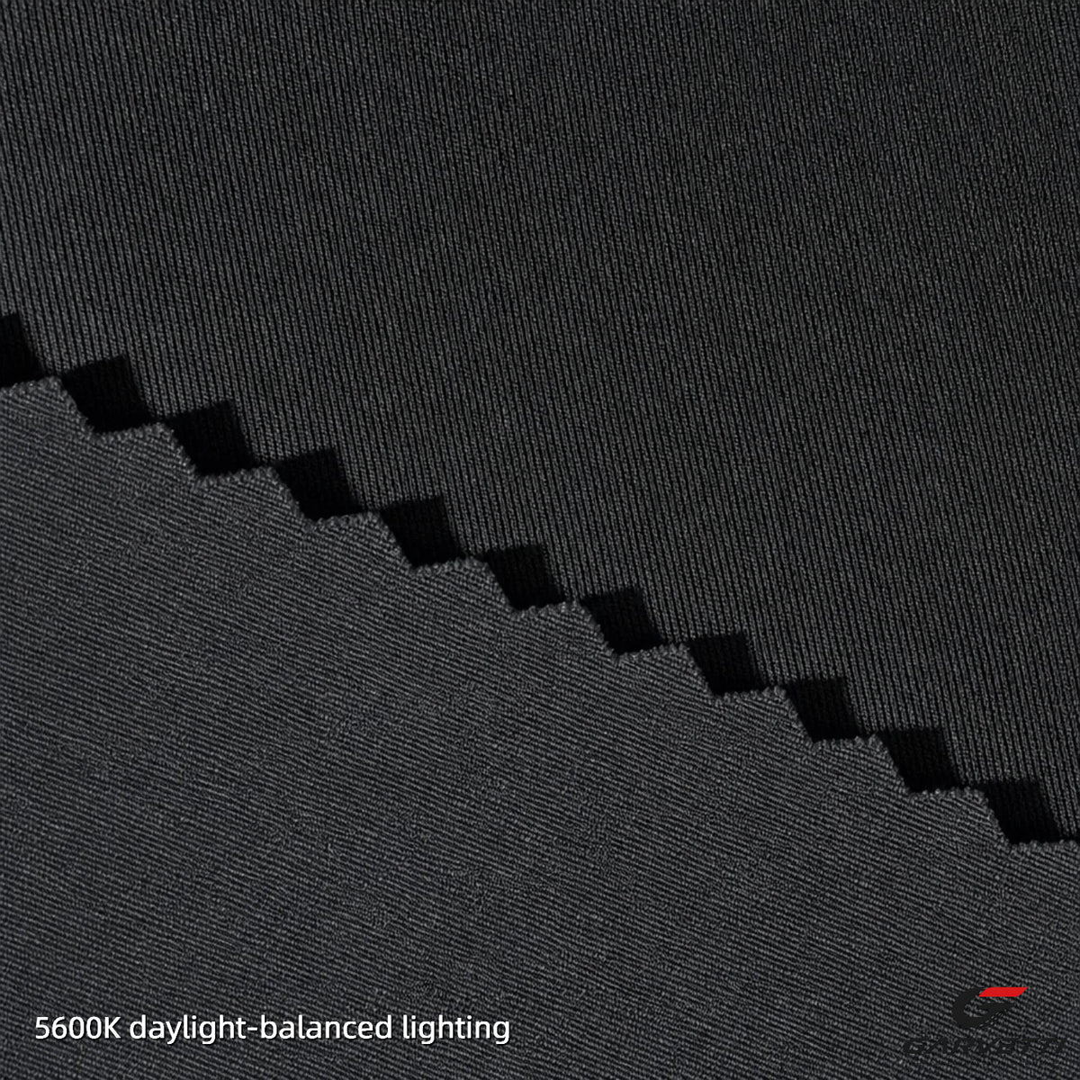 Black 30/30 Nylon Spandex Interlock Fabric by Meter, 71% Nylon 29% Spandex, 200gsm, Moisture Wicking, Double Face Smooth