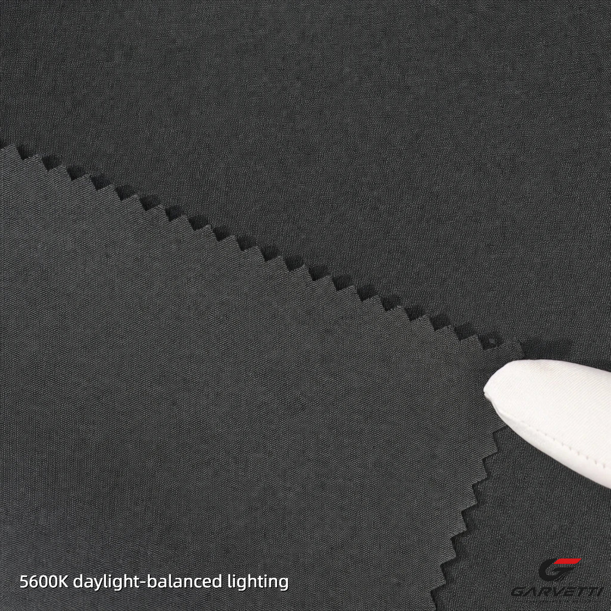 Black 30/30 Nylon Spandex Interlock Fabric by Meter, 71% Nylon 29% Spandex, 200gsm, Moisture Wicking, Double Face Smooth