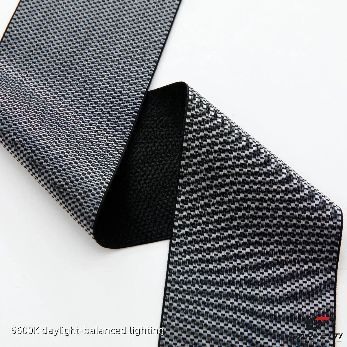 Ultra Thin Black Check Non-Slip Gripper Elastic Webbing Band, 50% Nylon 50% Spandex, 5cm Wide, Cycling Shorts Leg Hem