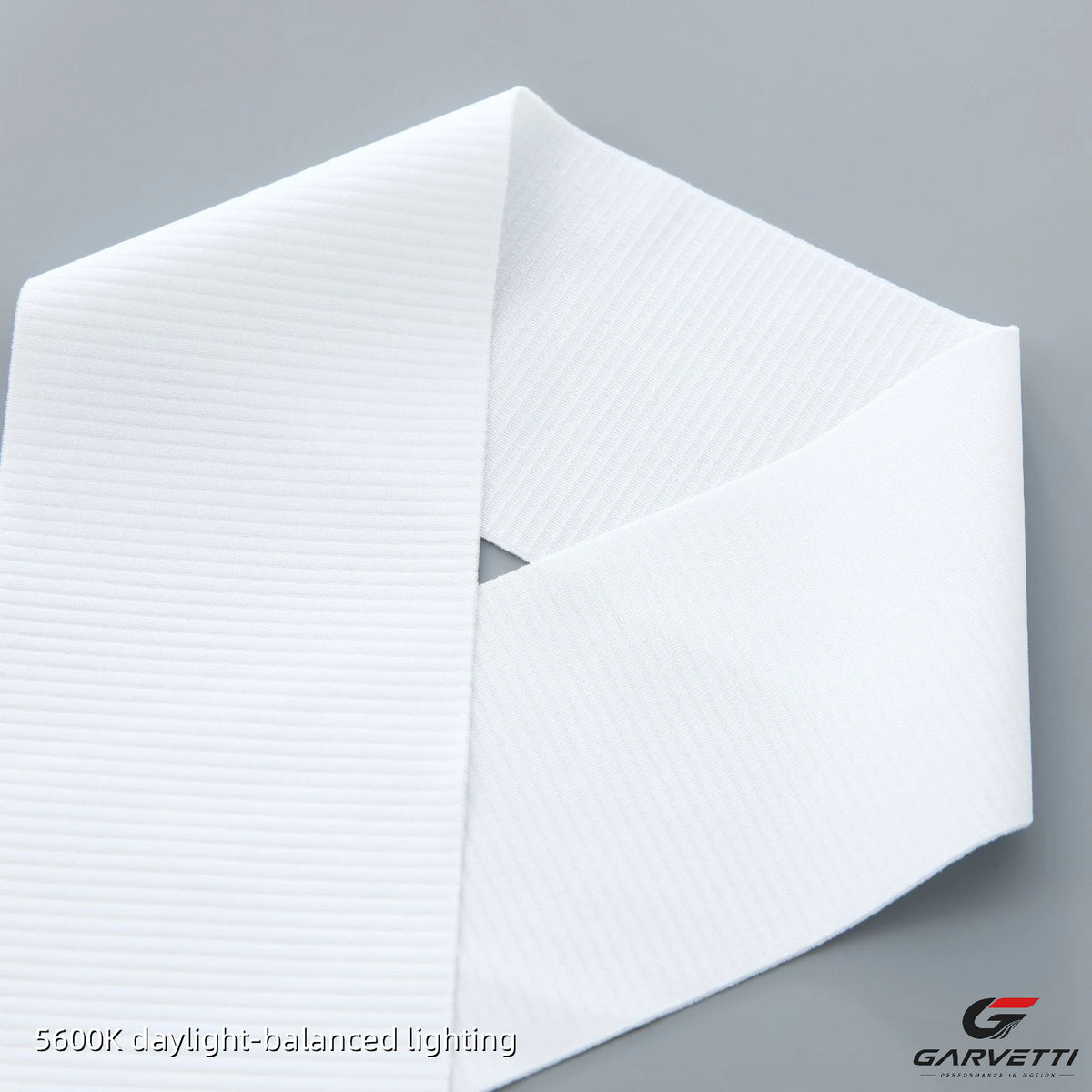 White Horizontal Stripe Non-Slip Gripper Elastic Webbing, 50% Polyester 50% Spandex, Solution Dyed Anti-Slip, Digital Print