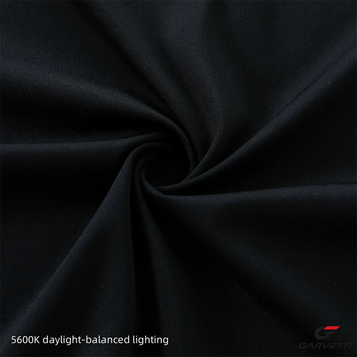 Black 20/20 Nylon Spandex Interlock Fabric by Meter, 75% Nylon 25% Spandex, 120gsm, Lightweight Smooth, Summer
