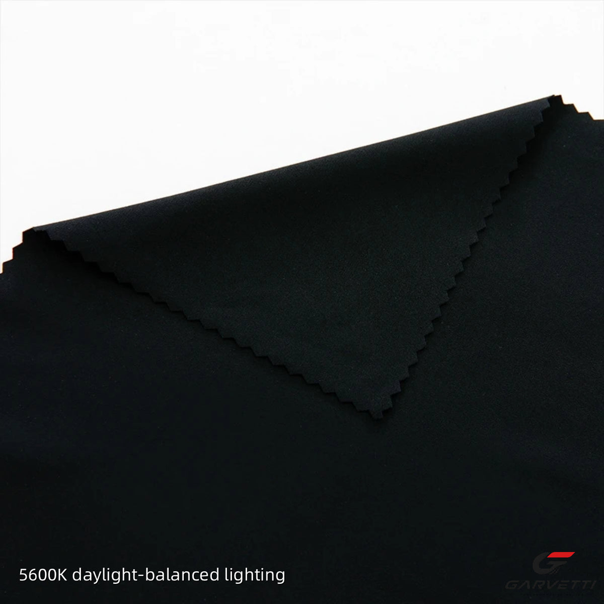 Black 20/20 Nylon Spandex Interlock Fabric by Meter, 75% Nylon 25% Spandex, 120gsm, Lightweight Smooth, Summer
