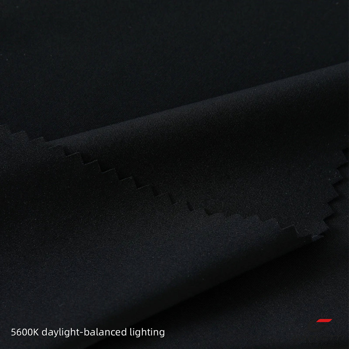 Black 20/20 Nylon Spandex Interlock Fabric by Meter, 75% Nylon 25% Spandex, 120gsm, Lightweight Smooth, Summer