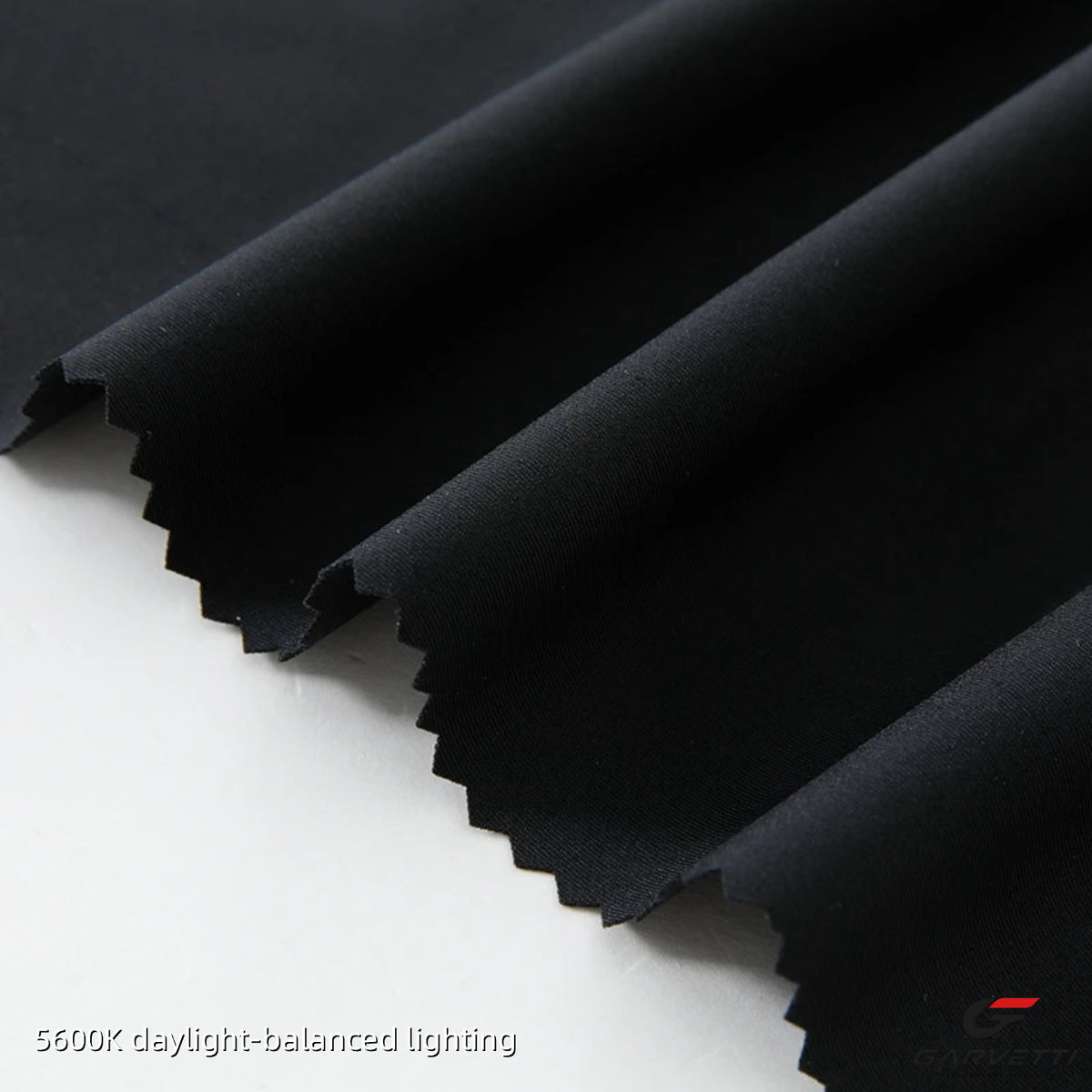 Black 30/30 Nylon Spandex Interlock Fabric by Meter, 71% Nylon 29% Spandex, 200gsm, Moisture Wicking, Double Face Smooth