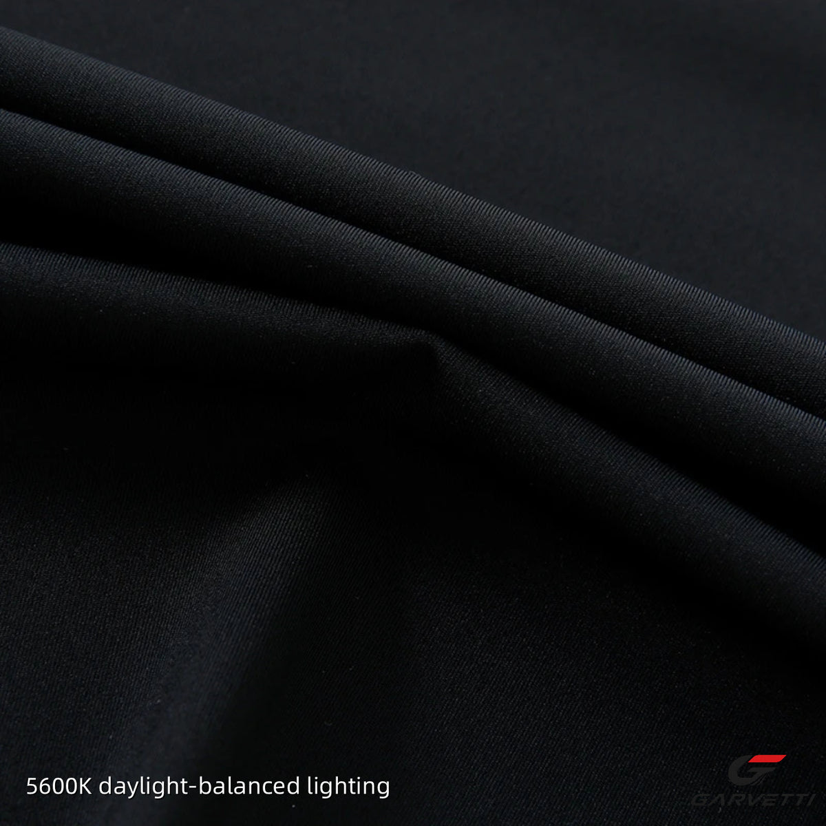 Black 30/30 Nylon Spandex Interlock Fabric by Meter, 71% Nylon 29% Spandex, 200gsm, Moisture Wicking, Double Face Smooth
